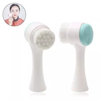 Ручная щетка для очищения лица Отшелушивающая щетка для лица Ультрамягкая щетка для очищения лица Для лица синий