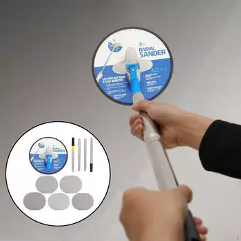 Ручная шлифовальная машина для гипсокартона с удлинителем и поворотной головкой на 360°, многоцелевая для покрасочных работ