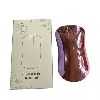 Ручная шлифовальная машинка для волос типа мыши. Безболезненное устройство для удаления волос с кристаллами. Руки, ноги, спина. Безопасная бритва. Шлифовальная машинка для ног. One Size розовый