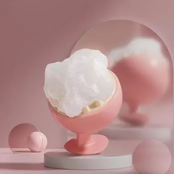 Ручная силиконовая массажная расческа для кожи головы, круглая головка щетки, инструмент для массажа тела, шариковый массажер Meridian, щетка для мытья волос розовый