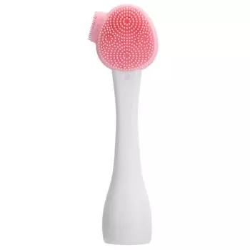 Ручная силиконовая щетка для чистки лица, маска для самостоятельного смешивания, щетка для снятия макияжа(Зеленый Двойной