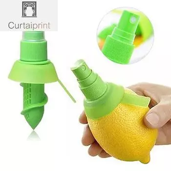 Ручная соковыжималка для апельсинового сока, лимонный спрей, соковыжималка для апельсиновых фруктов, распылитель для салата, свежий вкус, кухонные инструменты зелёный