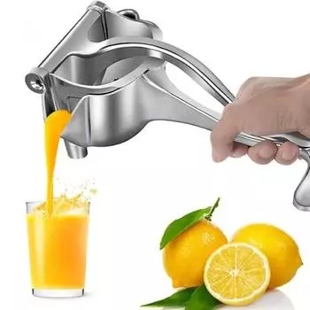 Ручная соковыжималка для цитрусовых, ручная соковыжималка для лайма, прочная металлическая соковыжималка, экстрактор для коктейлей и напитков серебряный