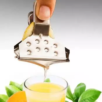 Ручная соковыжималка для лимона из нержавеющей стали, соковыжималка для лимона, соковыжималка для лимона, кухонный гаджет, ручная соковыжималка, инструмент серебряный