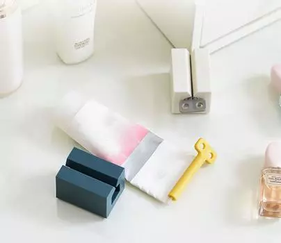 Ручная соковыжималка для зубной пасты, бытовая соковыжималка для зубной пасты, пресс для тюбиков, принадлежности для ванной комнаты светло-зеленый