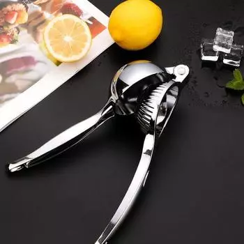 Ручная соковыжималка из нержавеющей стали с зажимом для лимона, бытовой пресс для фруктового сока, 1 упаковка