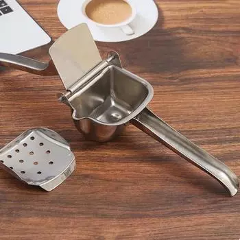 Ручная соковыжималка из нержавеющей стали, соковыжималка для цитрусовых, сверхмощная прочная ручная соковыжималка для лимона для домашней кухни серебряный