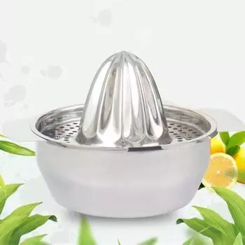 Ручная соковыжималка Yousheng, 1 комплект, экологически чистая, ручная соковыжималка для фруктов из нержавеющей стали, для дома серебряный