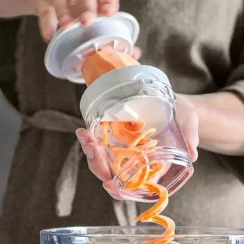 Ручная спиральная овощерезка, измельчитель овощей, овощечистка, машина для приготовления спагетти из цуккини