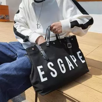 Ручная сумка для покупок Street Photo 2023, модная новая холщовая сумка большой вместимости для рабочего платья для пары, повседневная сумка через плечо 8094