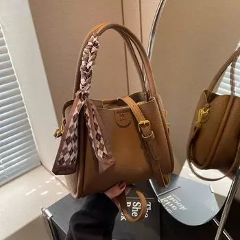 Ручная сумка для женщин. Новинка весны и лета 2024. Нишевая сумка-ведро, универсальная для поездок на работу, сумка через плечо на одно плечо, популярная женская сумка only bag