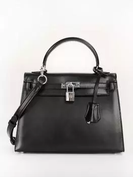 Ручная сумка Высококачественная кожаная женская сумка Новый стиль Темпераментная женская сумка на плечо Модная и универсальная сумка через плечо 28x12x22cm чёрный