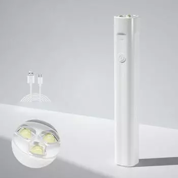 Ручная светодиодная УФ-лампа для сушки геля, супер быстрая сушка лака для ногтей, зарядка через USB