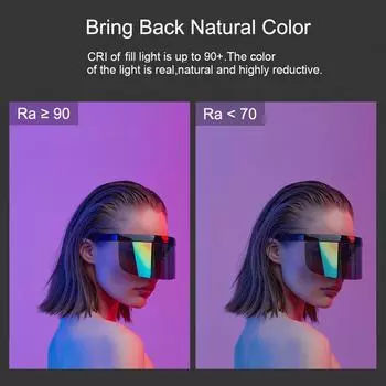 Ручная световая трубка RGB, светодиодная палочка для видеосъемки, 3000–6500 К, с регулируемой яркостью, 18 встроенных световых эффектов чёрный