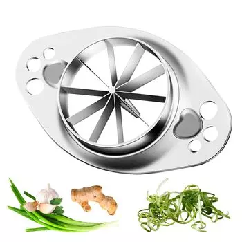 Ручная терка для овощей, измельчитель из нержавеющей стали 304, измельчитель для лука-порея, многофункциональная терка для лука, терка для моркови и перца, овощерезка серебряный