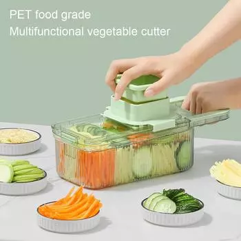 Ручная терка для овощей с 3/6 режущими инструментами, практичная утварь для нарезки фруктов и овощей