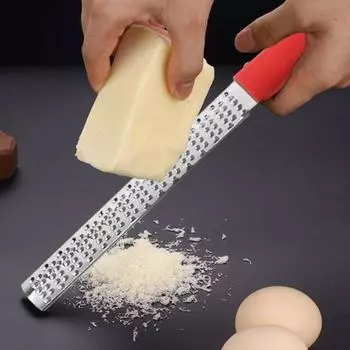 Ручная терка из нержавеющей стали с эргономичной ручкой, безопасный инструмент для посудомоечной машины Zester, острая кухонная терка для лимонов, лаймов, имбиря, сыра жёлтый