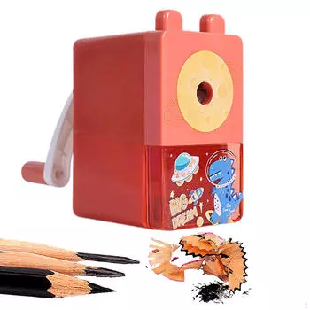 Ручная точилка для карандашей для детей, художников и офисного использования Space Dinosaur