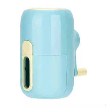 Ручная точилка для карандашей, практичная, простая в использовании, портативная, для студентов домашнего офиса синий