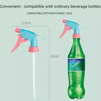 Ручная универсальная распылительная головка для бутылок — идеально подходит для полива, распыления и парикмахерских услуг diameter 2.8cm (tube included)