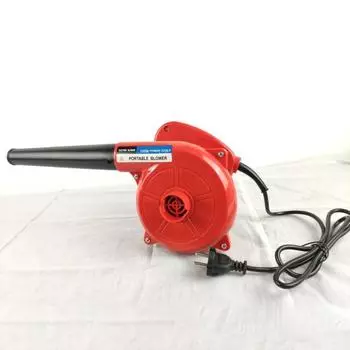 Ручная воздуходувка для листьев Yousheng, мощный мотор, высокоскоростной уход за газоном, 700 Вт, проводная электрическая воздуходувка для мусора, устройство для уборки сада красный