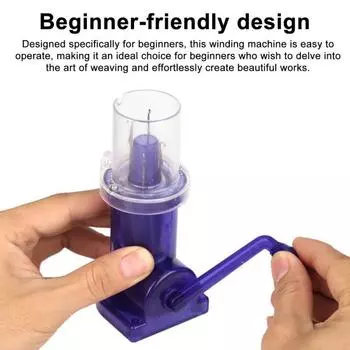 Ручная вязальная машина DIY Ручная работа Плетеная веревка Вязание ткацких станков Катушка для вязания Ручная вязка Инструменты для плетения браслетов фиолетовый