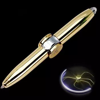 Ручная вращающаяся ручка со светодиодной подсветкой, игрушки, шариковая ручка, подарок