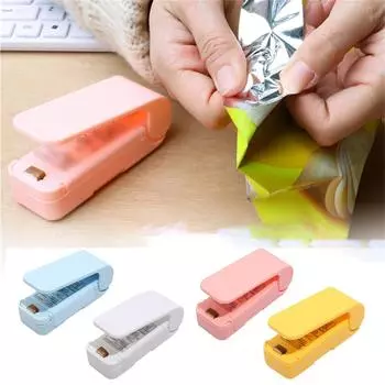 Ручная запайочная машина, Сварщик пленки, Машина для запечатывания пакетов, Ручное запайное устройство для пластиковых пакетов, Мешки, Пакеты для чипсов, Хранение продуктов, Закуски One Size синий