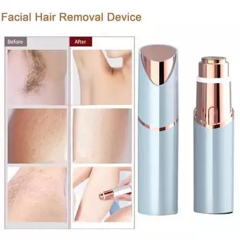 Ручное устройство для удаления волос со светодиодной подсветкой USB аккумуляторная женская безболезненная электрическая бритва для лица верхняя губа подбородок щека триммер эпилятор Charging