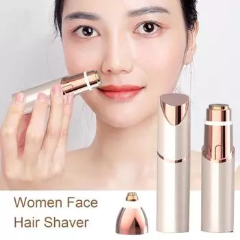 Ручное устройство для удаления волос со светодиодной подсветкой USB аккумуляторная женская безболезненная электрическая бритва для лица верхняя губа подбородок щека триммер эпилятор Charging