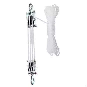 Ручное устройство с системой тросовых шкивов для использования на складе 15 m Rope