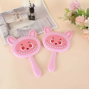 Ручное зеркало Labubu для девочек в стиле аниме, зеркало для украшения, мультфильмы, кавайные аксессуары для дня рождения, подарки, игрушки onesize