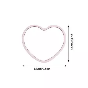 Ручное зеркало в форме любви, практичное, из ПВХ, с высоким разрешением, симпатичное, зеркало для макияжа, подарок, для переноски, путешествий розовый