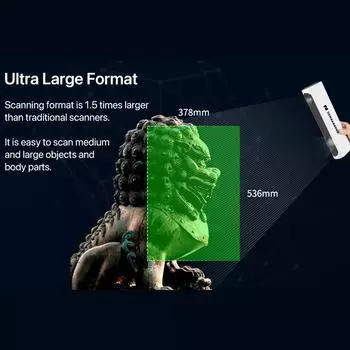 Ручной 3D-сканер 3DMakerpro Lynx для 3D-печати с точностью 0,1 мм и скоростью сканирования 10 кадров в секунду. Молниеносная скорость благодаря интеллектуальному сканеру большого размера. United States