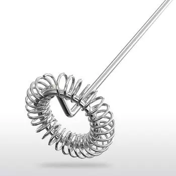 Ручной электрический миксер для приготовления пены на батарейках с венчиком из нержавеющей стали и подставкой для капучино Bulletproof Coffee