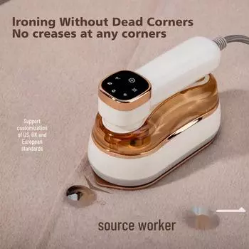 Ручной электрический утюг-пароварка: Трансграничная ЖК/светодиодная вращающаяся гладильная машина European standard 230v изумрудный