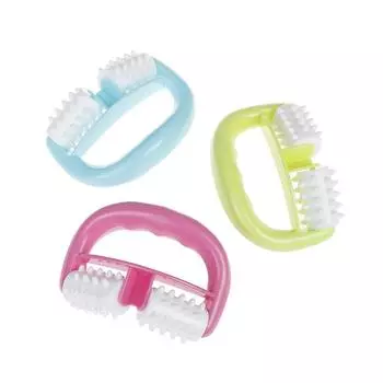 Ручной антицеллюлитный массажер для всего тела, роликовый массажер для облегчения боли в спине синий