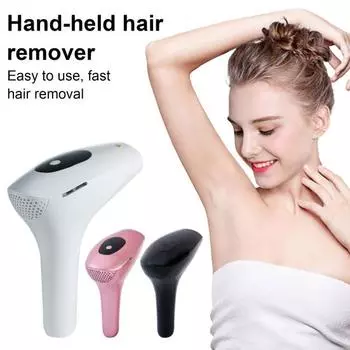 Ручной аппарат для удаления волос с 999999 уровнями вспышек, регулируемый, безболезненный, постоянный, для тела, лица, ног, рук, линии бикини, электрический аппарат для удаления волос IPL UK белый