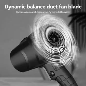 Ручной автомобильный фен для чистки, мощный воздушный пистолет, турбореактивный вентилятор, 70 м, турбинный вентилятор, литиевый воздуходув высокой мощности для аккумулятора Makita чёрный