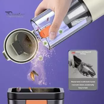 Ручной автомобильный пылесос 14000 Па сильная сила всасывания мощный двигатель низкий уровень шума беспроводной портативный автомобильный пылесос для удаления пыли чёрный