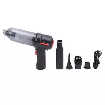 Ручной автомобильный пылесос 9000 кПа многофункциональный беспроводной портативный пылесос с высокой мощностью всасывания с 4 чёрный