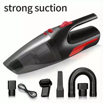 Ручной автомобильный пылесос CascadeVac, мощность всасывания 4 кПа, пылесборник объемом 6,76–10,14 унций, перезаряжаемая литиевая батарея емкостью 2000 мАч, тихая работа 50 дБ