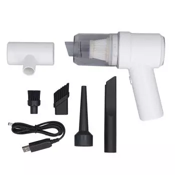 Ручной автомобильный пылесос Мощное всасывание 2 в 1 Маленький автомобильный пылесос Мини-пылесос для белый