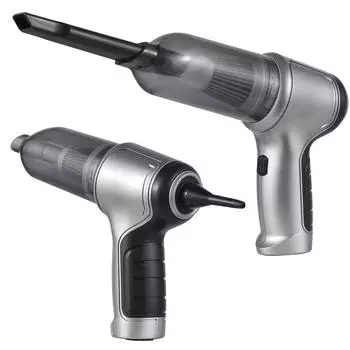 Ручной автомобильный пылесос, портативный беспроводной пылесос, портативная мини-воздушная тряпка и ручной насос с 19000 Па серебряный