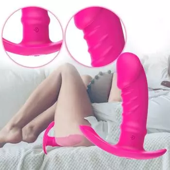 Ручной беспроводной носимый USB тихий силиконовый электрический массажер-палочка