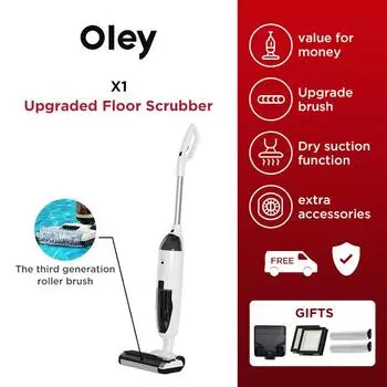 Ручной беспроводной пылесос Oley X1 для влажной и сухой уборки, 16 кПа, новая модернизированная интеллектуальная машина для мытья полов