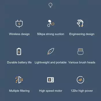 Ручной беспроводной пылеуловитель Портативный пылесос с мягкой щетиной Пылеуловитель для влажной уборки Бытовые аксессуары для дома зелёный