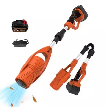 Ручной беспроводной воздуходув с аккумулятором и зарядным устройством, складной воздуходув со скоростью вращения двигателя 29000 об/мин US