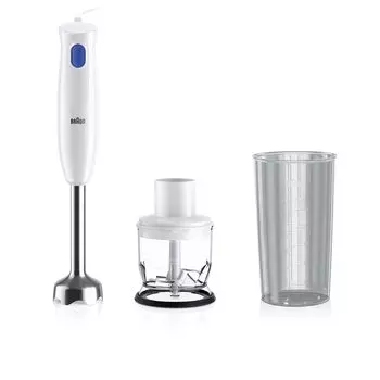 Ручной блендер Braun 1 MQ10201MWH Детское питание Easy Time 3 функции в простом немецком дизайне Multi-Quick Легкий, компактный, приготовление, смузи,