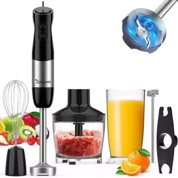 Ручной блендер OXA, блендер для детского питания, электрический миксер, венчик, миксер, соковыжималка, кухонный комбайн, время непрерывной работы 60 секунд, кухонная утварь, ручной миксер 7 в 1